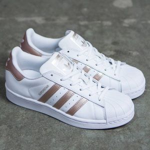 Adidas Rose Gold Superstar size 8.5
